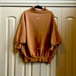 Nike mock-neck 3/4 sleeve sweatshirt